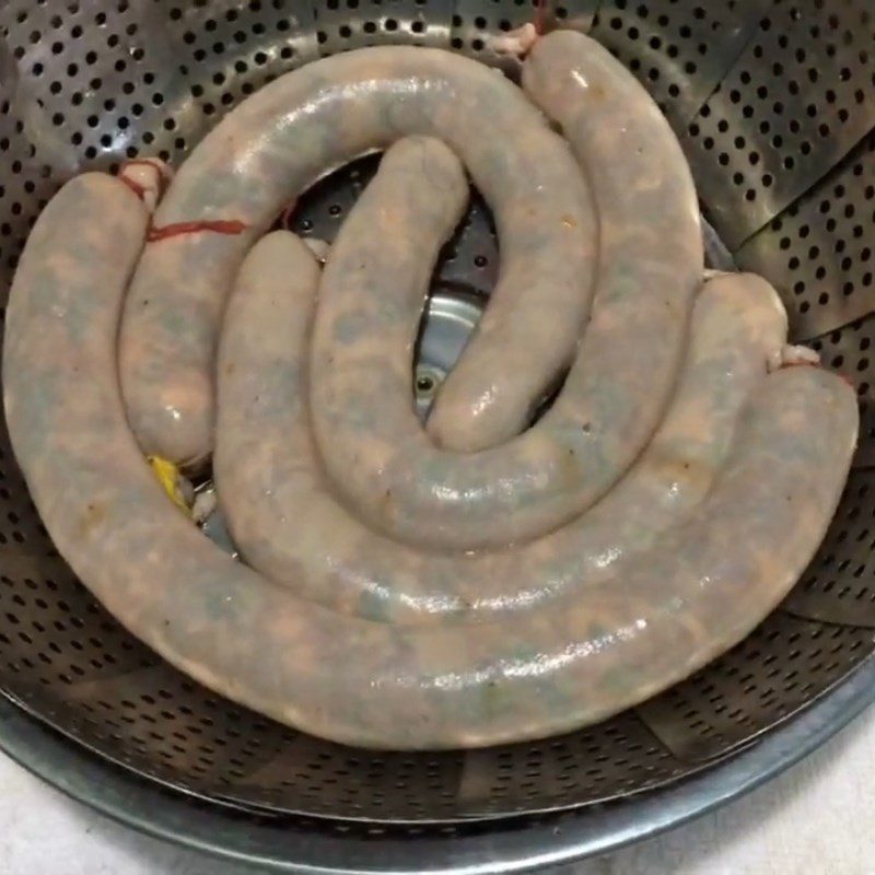 Step 4 Steaming Sausage Steamed Pork Sausage