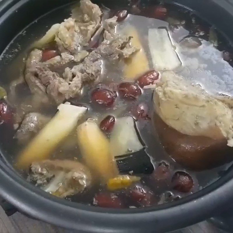 Step 5 Finished product Herbal beef hotpot