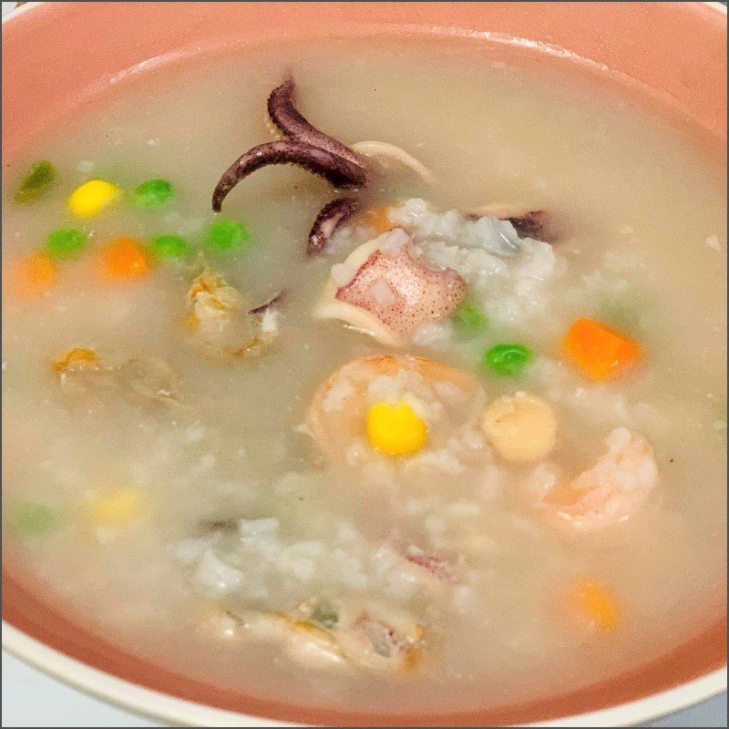 Step 6 Final Product Seafood Porridge