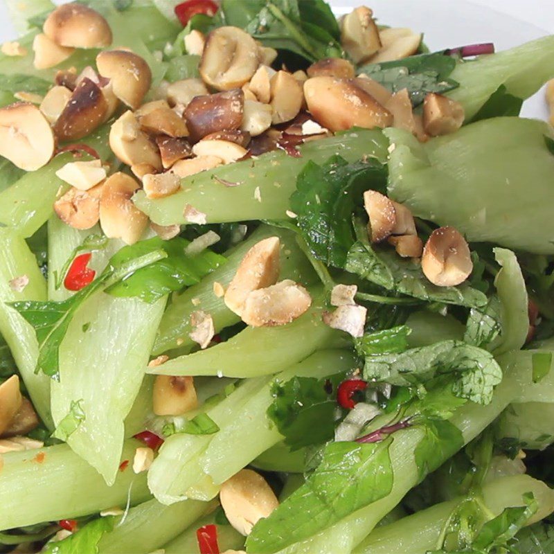 Step 5 Final Product Gỏi (Salad) dọc mùng