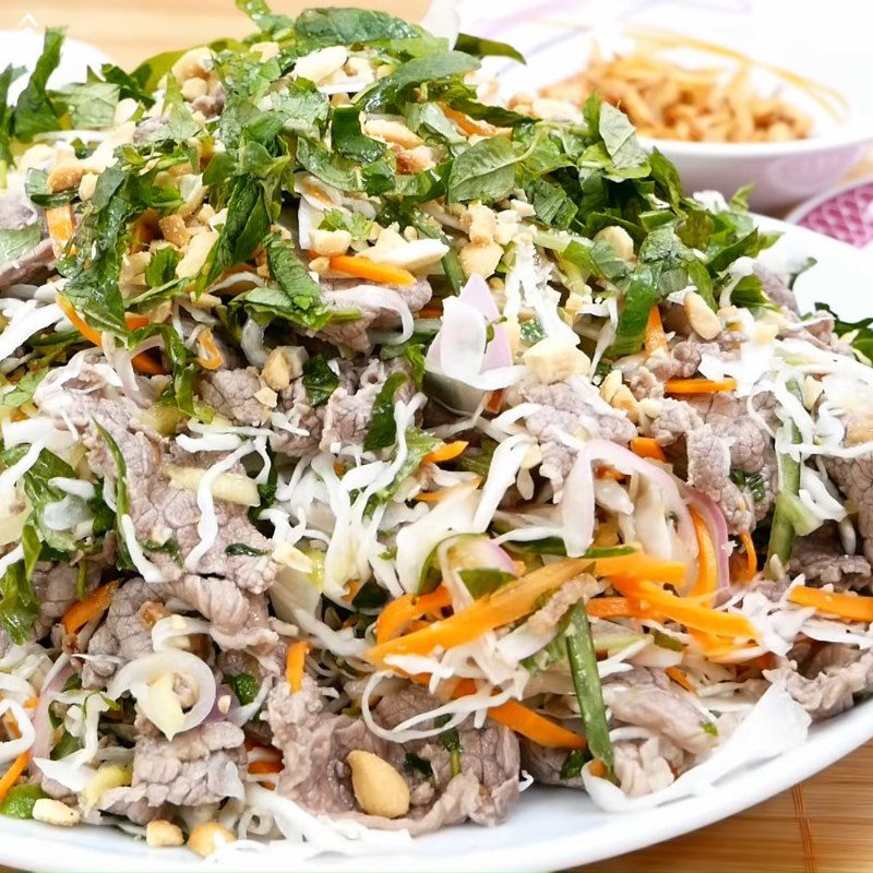 Step 6 Finished Product Beef Cabbage Salad