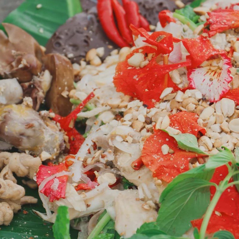 Step 6 Final Product Phoenix flower chicken salad
