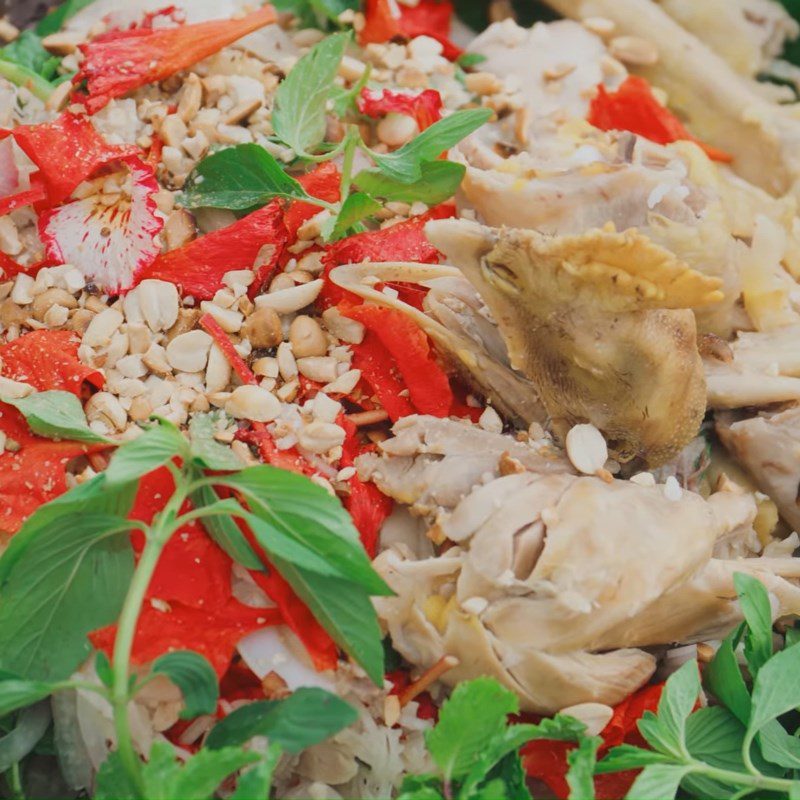 Step 6 Final Product Phoenix flower chicken salad