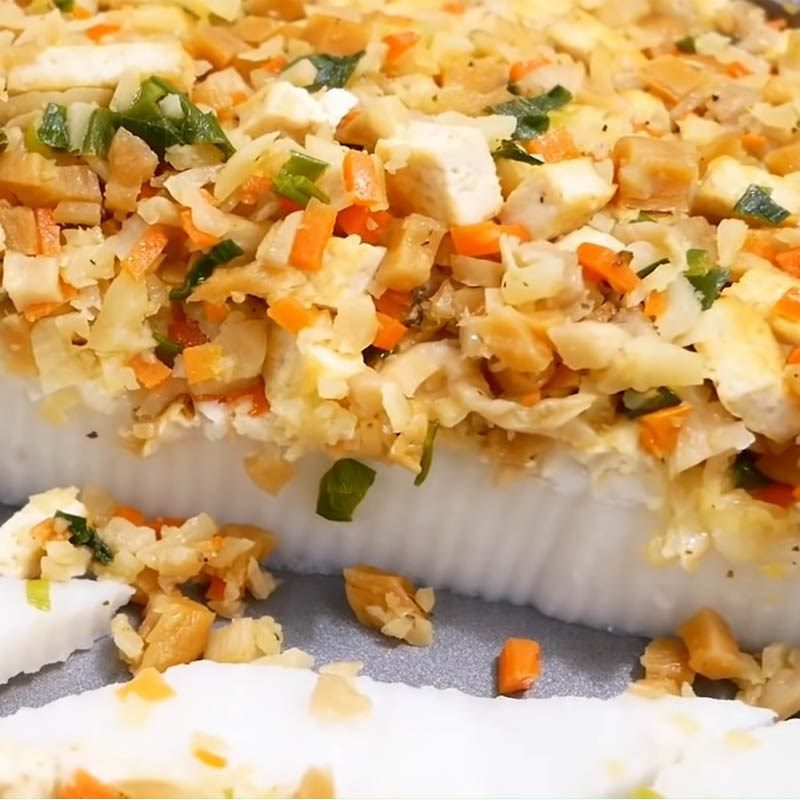 Step 7 Final product of Southern-style vegetarian rice cake