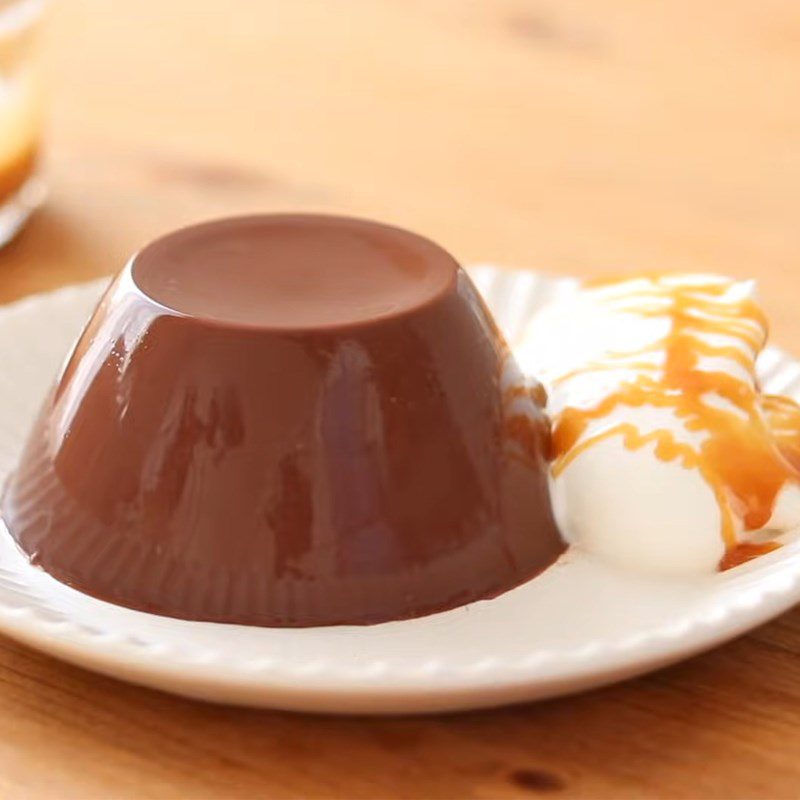 Step 5 Final product of cacao pudding (with gelatin)