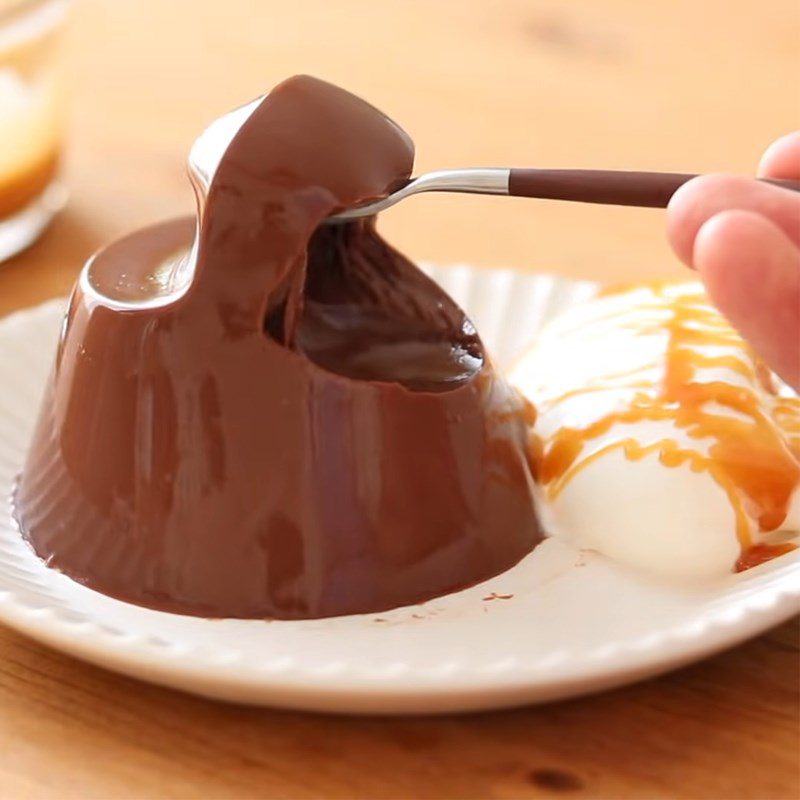 Step 5 Final product of cacao pudding (with gelatin)