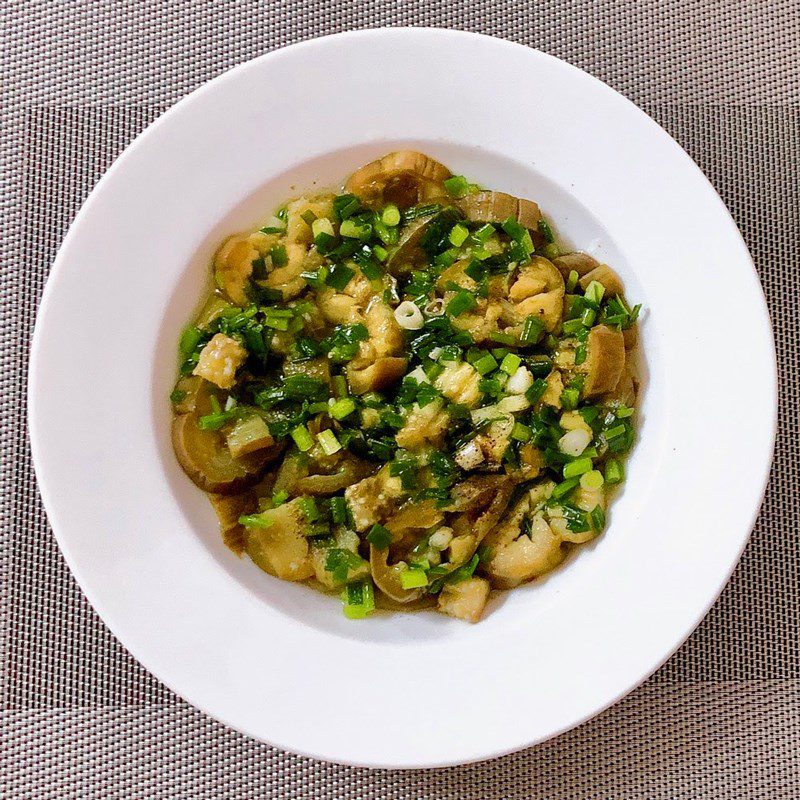 Step 5 Final Product of Steamed Eggplant with Green Onion Oil
