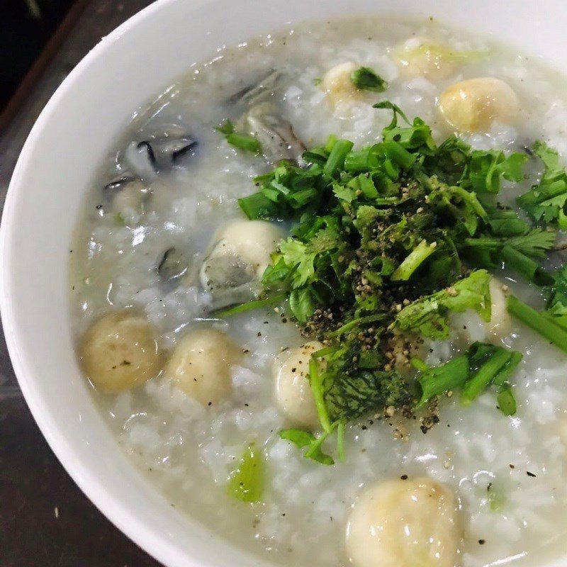 Step 4 Final Product Oyster mushroom porridge
