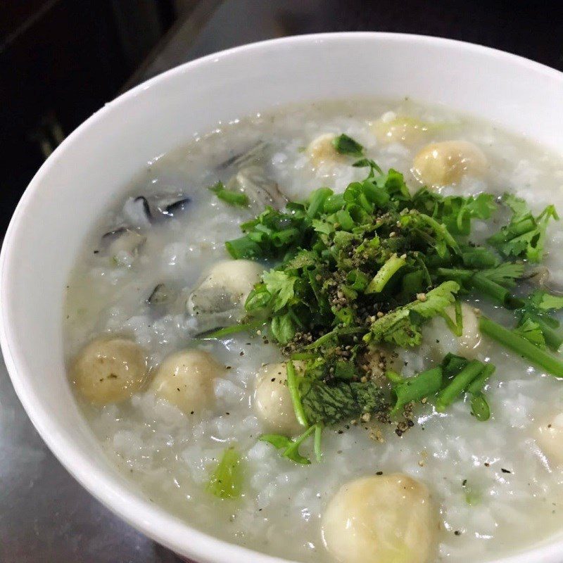 Step 4 Final Product Oyster mushroom porridge