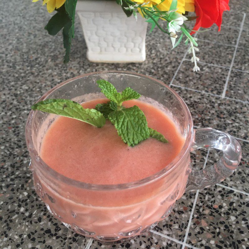 Step 3 Final product Carrot watermelon smoothie