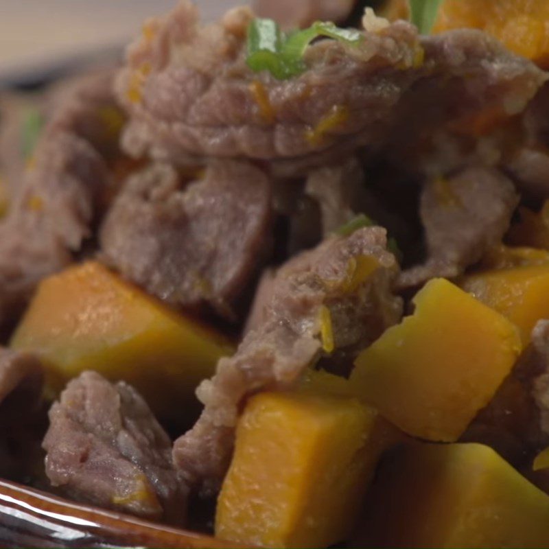 Step 5 Final Product Beef stew with pumpkin