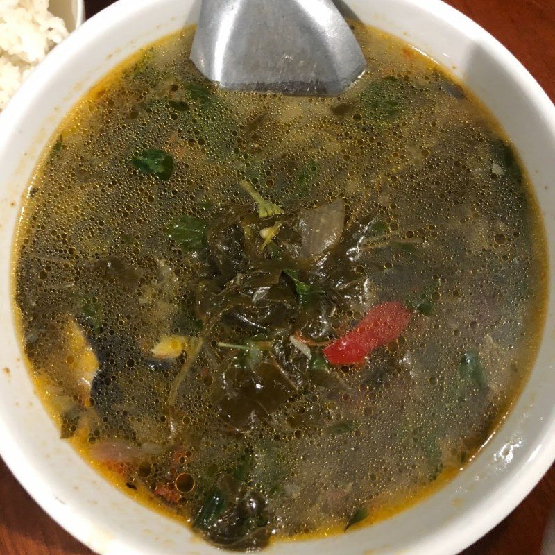 Step 4 Final Product Sour Leaf Catfish Soup