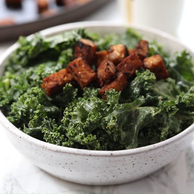 Step 5 Final product Creamy kale salad