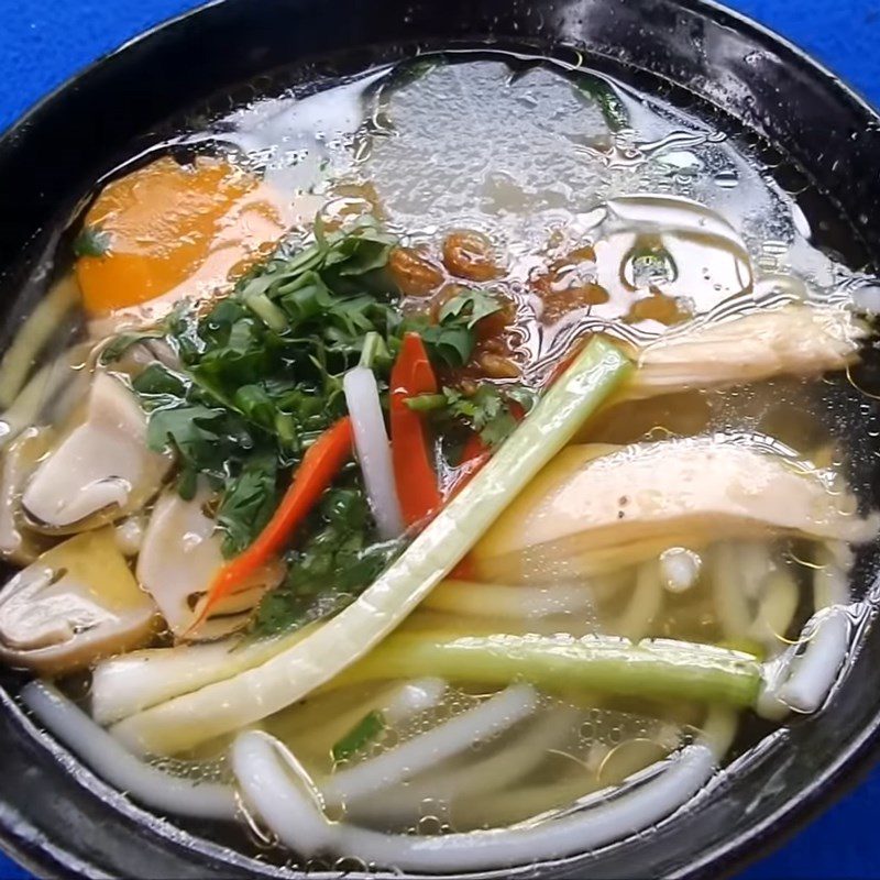 Step 6 Finished product of Chicken Banh Canh