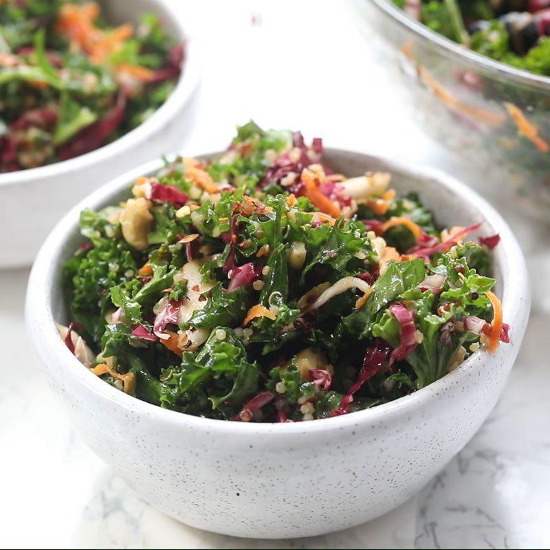 Step 4 Final product Asian style kale salad