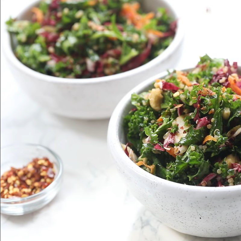 Step 4 Final product Asian style kale salad