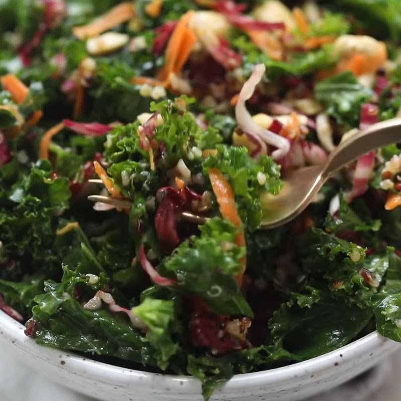 Step 4 Final product Asian style kale salad