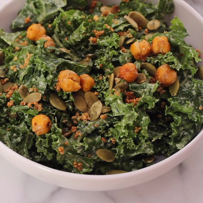 Step 5 Final product kale chickpea salad