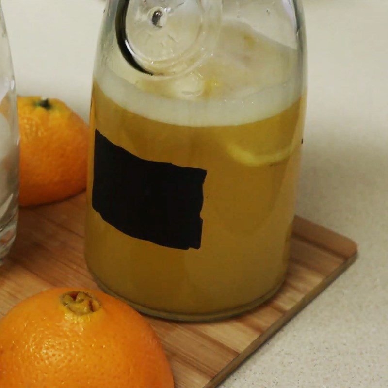 Step 3 Finished Product Honey Orange Juice