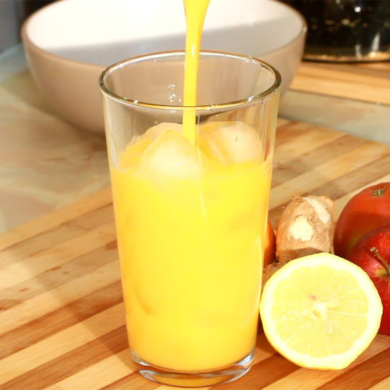 Step 4 Finished Product Orange Apple Juice