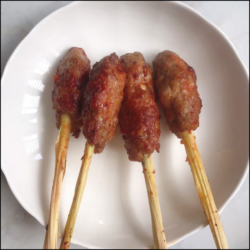 Step 6 Final Product Fried Lemongrass-Wrapped Meat