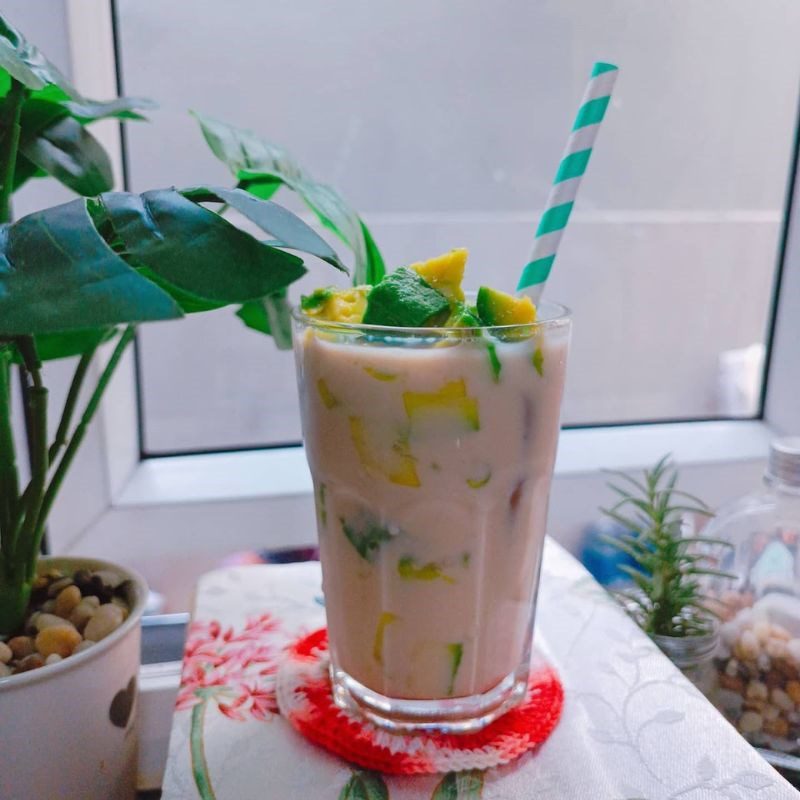 Step 4 Final Product Avocado Milk Tea