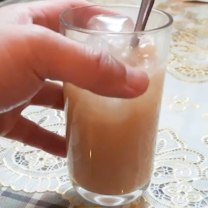 Step 3 Final product Artichoke milk tea with tea bags