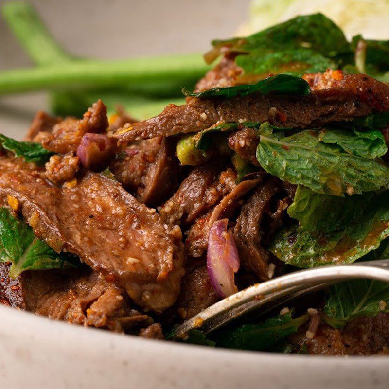 Step 8 Final Product of Grilled Beef Salad
