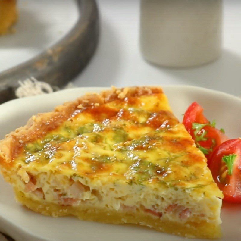 Step 6 Final product Savory tart - Quiche Lorain