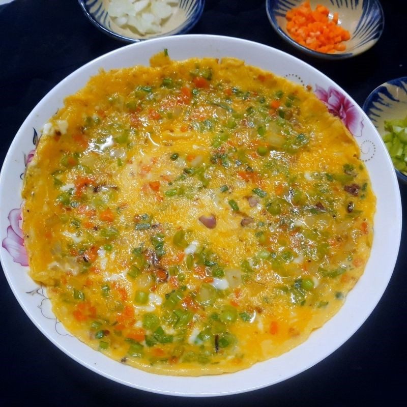Step 4 Finished Product Vegetable Omelette