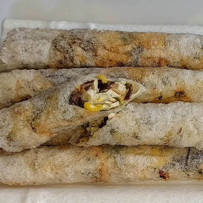 Step 5 Final Product Vegetarian Spring Rolls Rice Paper