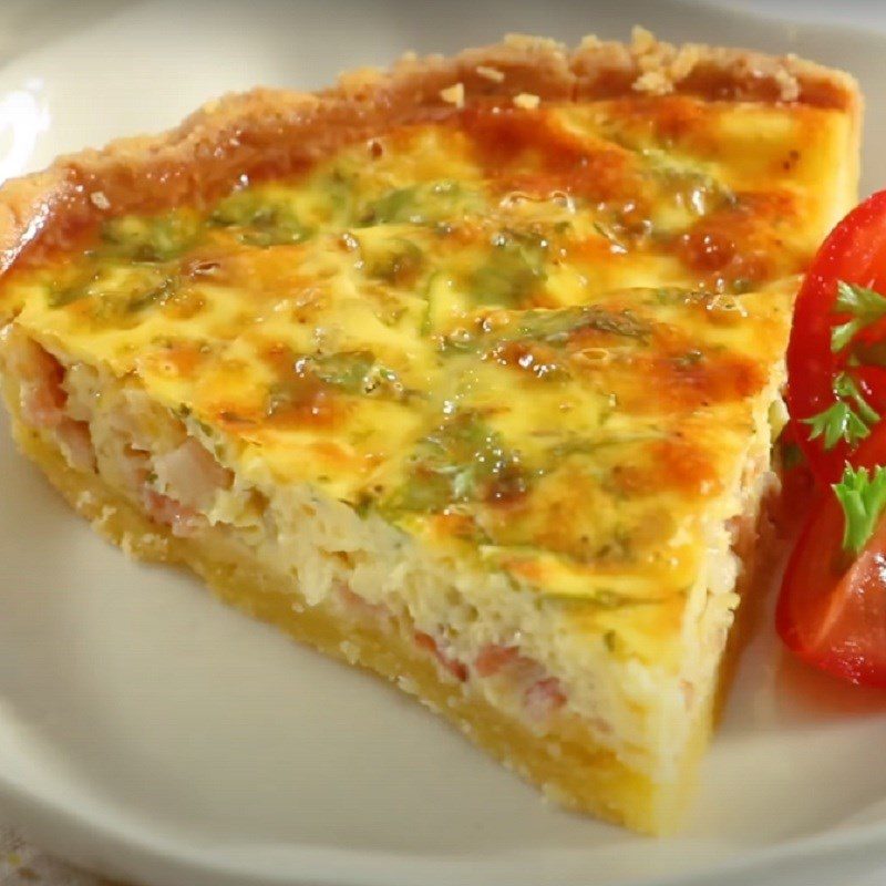 Step 6 Final product Savory tart - Quiche Lorain