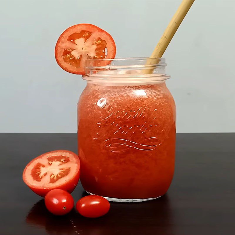 Step 3 Final product Ripe tomato juice