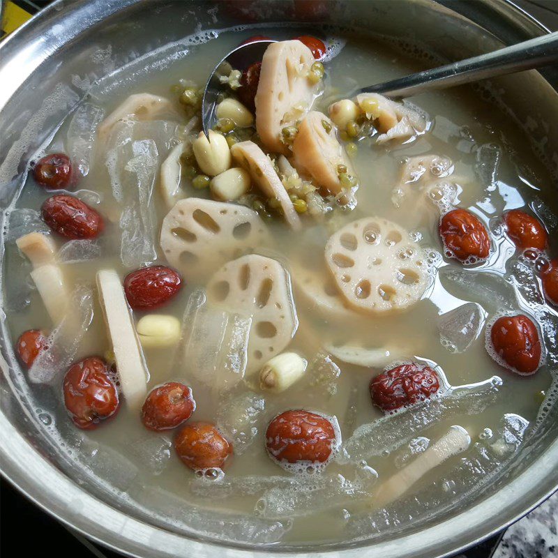 Step 4 Final Product Lotus Root and Mung Bean Dessert