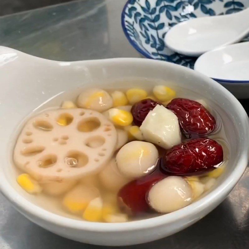 Step 4 Final Product Lotus Root and Taro Dessert