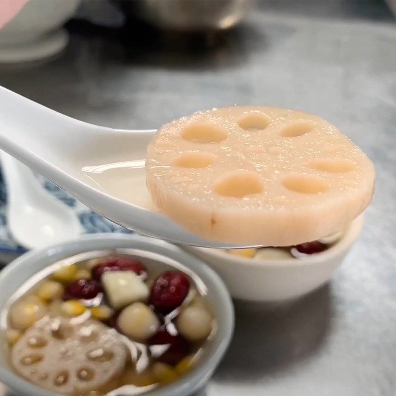 Step 4 Final Product Lotus Root and Taro Dessert