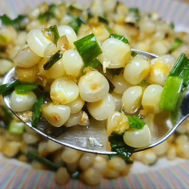 Step 4 Finished product Stir-fried corn with scallion oil