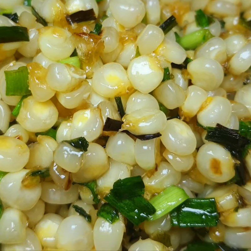 Step 4 Finished product Stir-fried corn with scallion oil