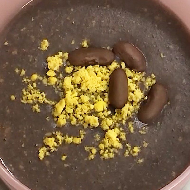 2 Ways to Cook Delicious and Easy Red Bean Porridge for Baby Weaning 26 Step 4 Finished product Red bean porridge with chicken egg susu