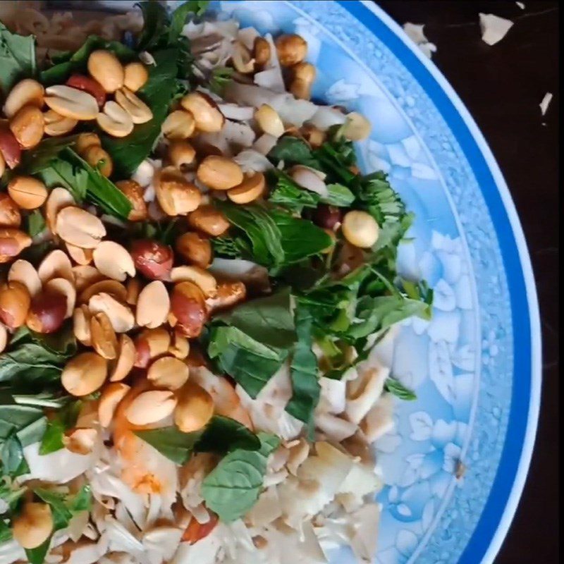 Step 5 Finished product of mixed jackfruit with shrimp and pork in Da Nang