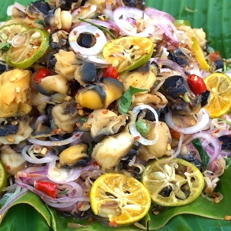Step 4 Final product Oyster salad