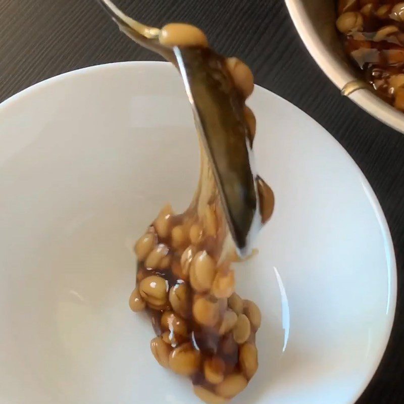 Step 4 Final product Soybean dessert with coconut milk