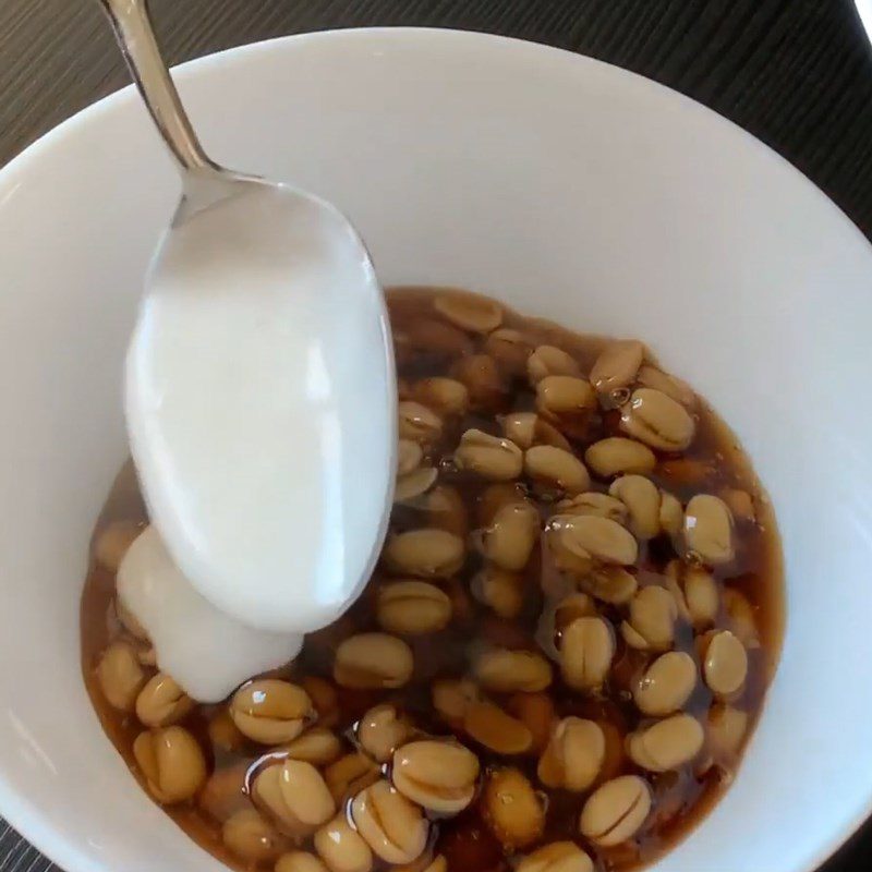 Step 4 Final product Soybean dessert with coconut milk