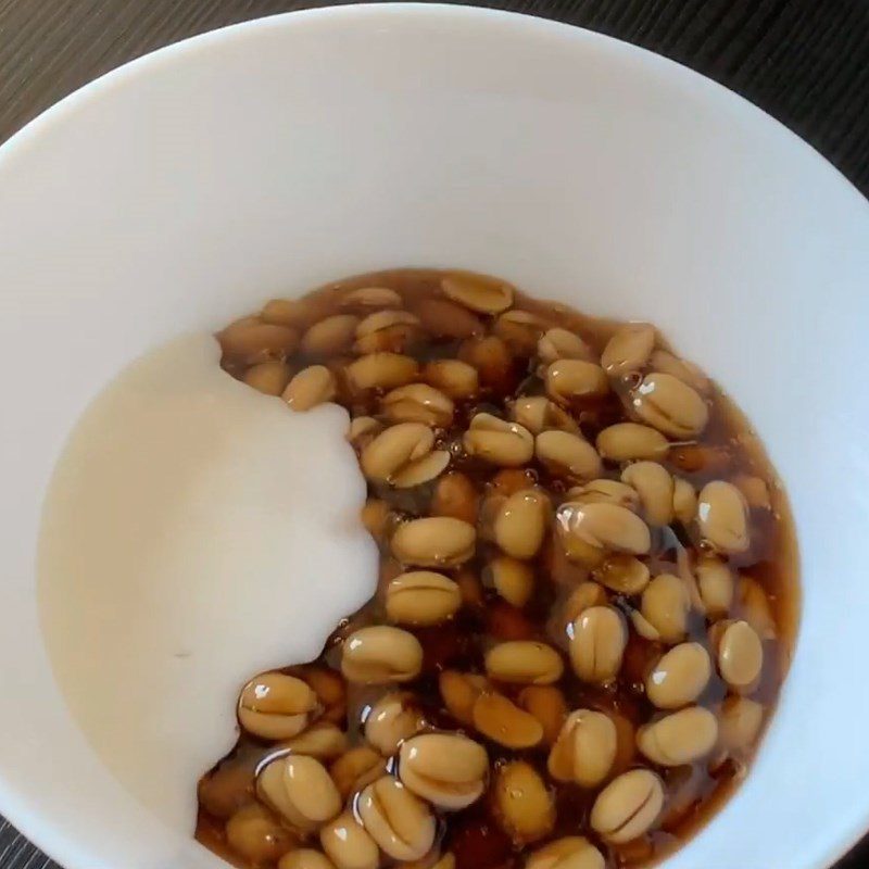 Step 4 Final product Soybean dessert with coconut milk