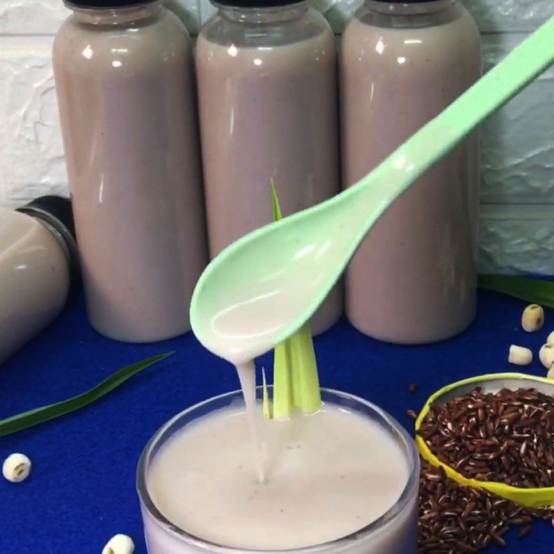Step 5 Final Product Brown Rice Lotus Seed Milk