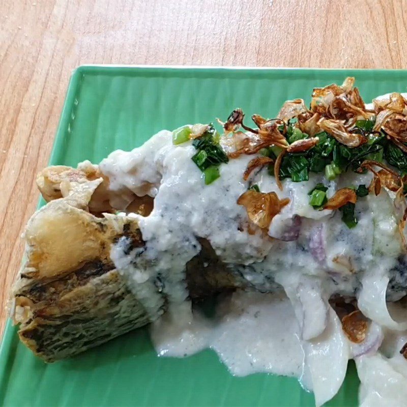 Step 5 Finished Product of Steamed Snakehead Fish with Coconut Milk