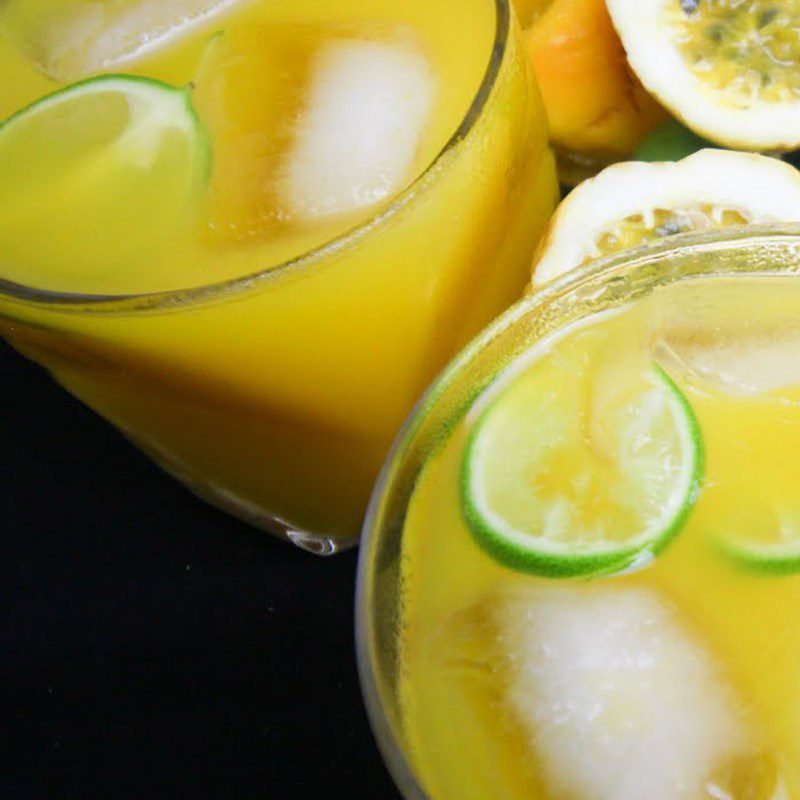 Step 4 Final product Passion fruit mango juice