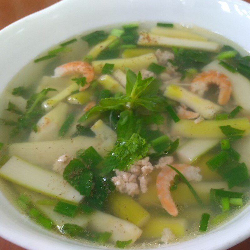 Step 3 Finished Product Shrimp and Pork Water Lily Soup