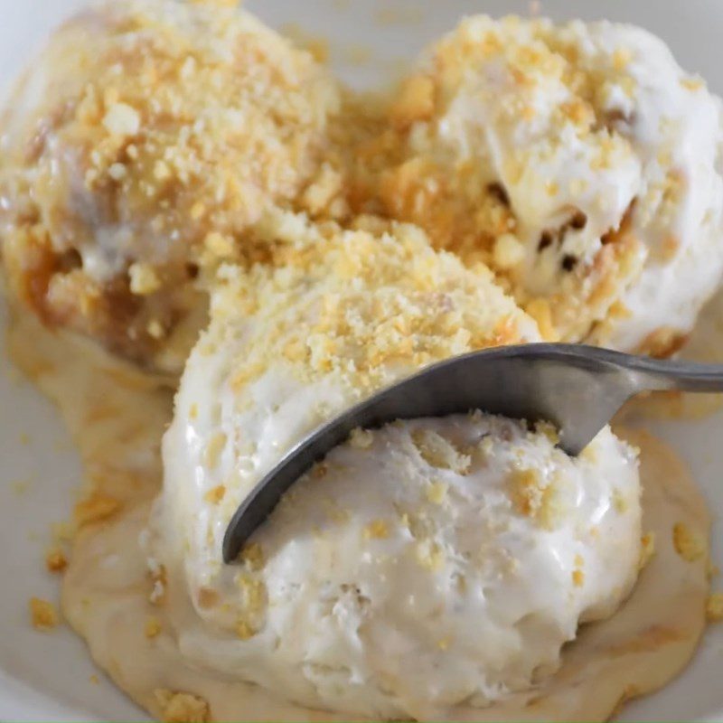 Step 4 Final product Caramel cookie ice cream