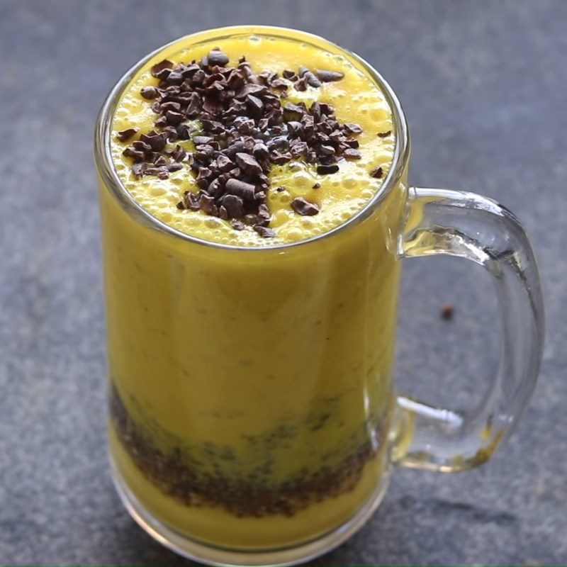 Step 6 Final Product Pineapple (fragrant) chia seed smoothie
